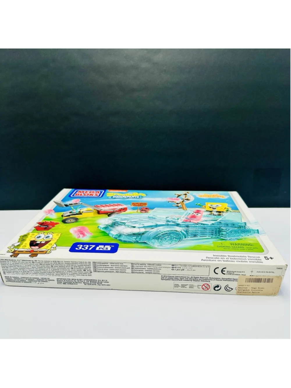 Mega Bloks Spongebob Squarepants Invisible Boatmobile Rescue Boat Sealed Box